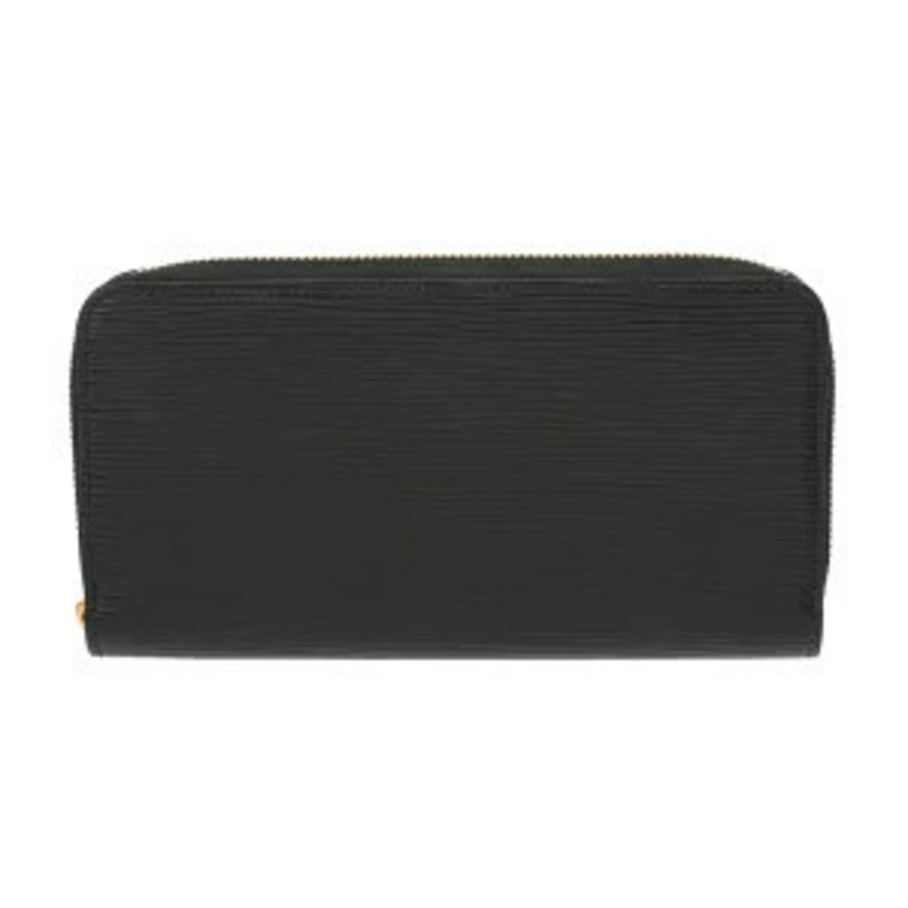 Louis Vuitton Epi Zippy Wallet Noir Black Leather Long